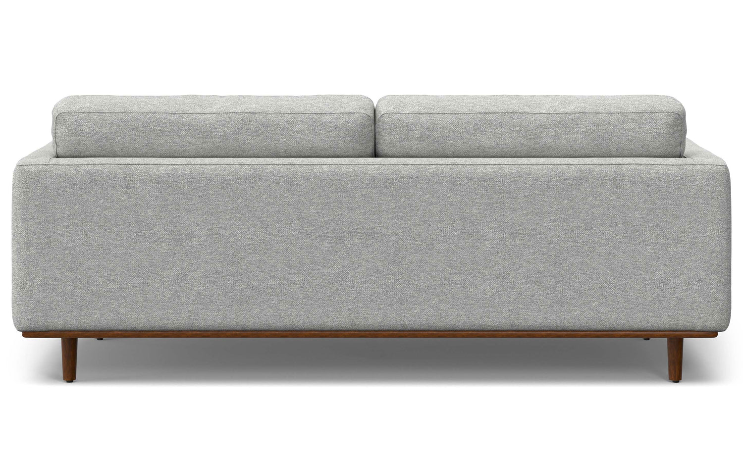 Mist Grey Woven Polyester Fabric | Morrison 89-inch Sofa and Ottoman Set
