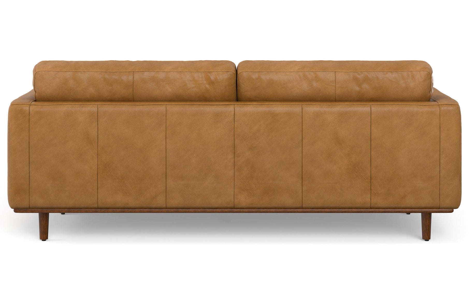 Sienna | Morrison 89-inch Sofa and Ottoman Set in Genuine Leather