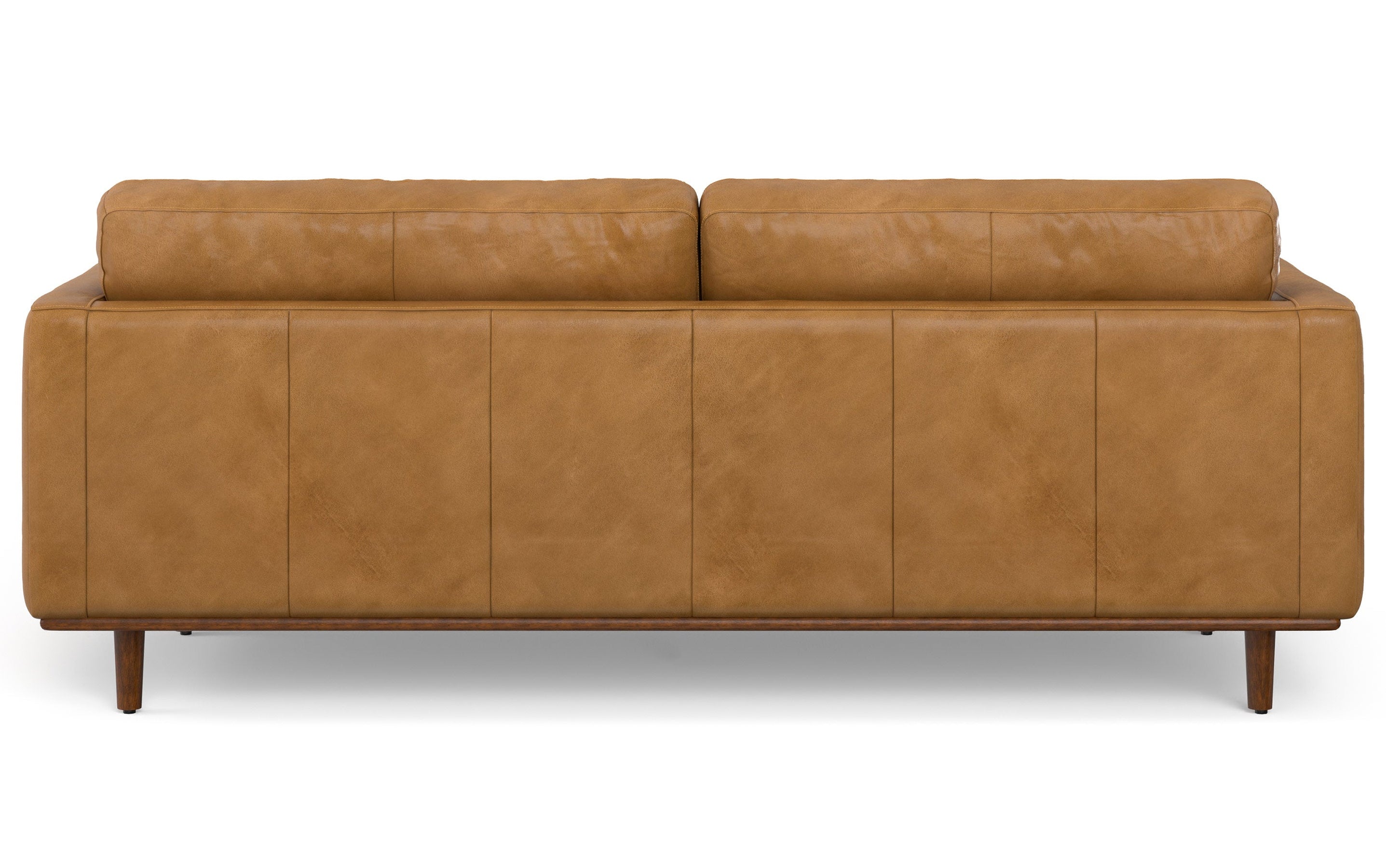 Sienna | Morrison 89-inch Sofa and Ottoman Set in Genuine Leather