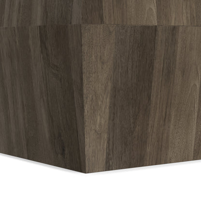 Ash Grey | Terry 16 inch Square Geometric Accent Table