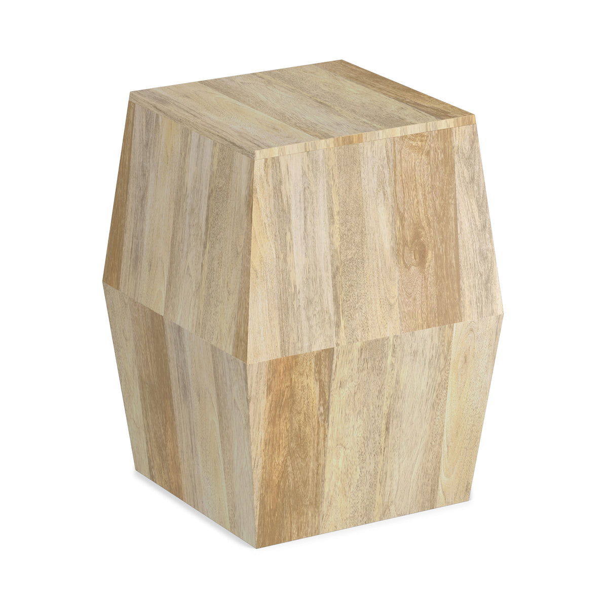 Refined Natural | Terry 16 inch Square Geometric Accent Table
