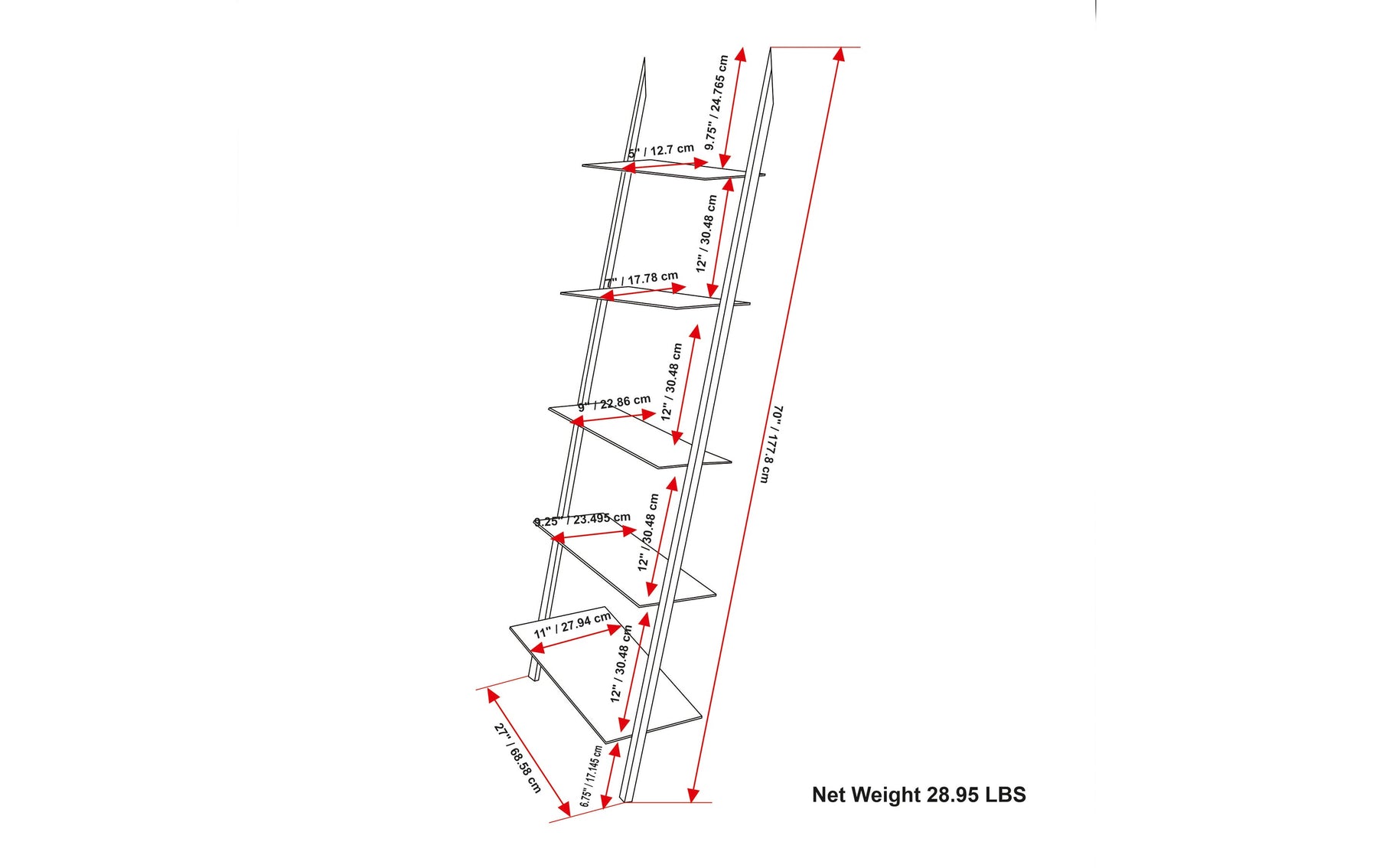 Trent Ladder Shelf