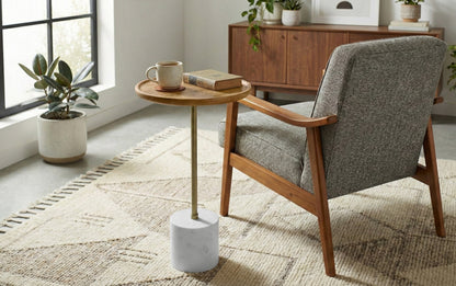 Natural Antique Brass | Turner  Side Table