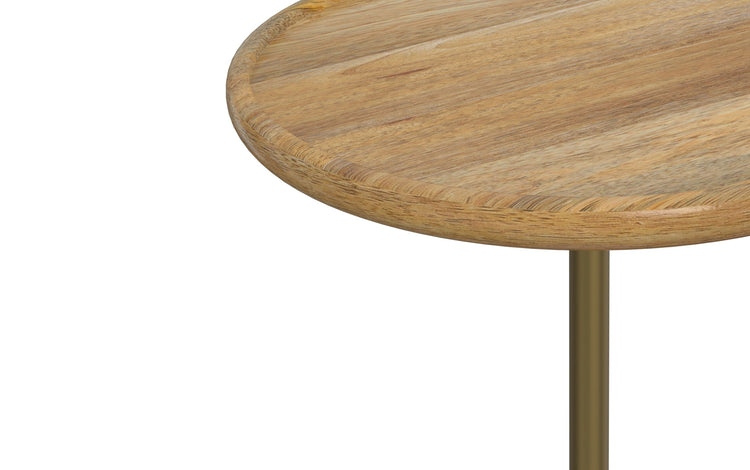 Natural Antique Brass | Turner  Side Table