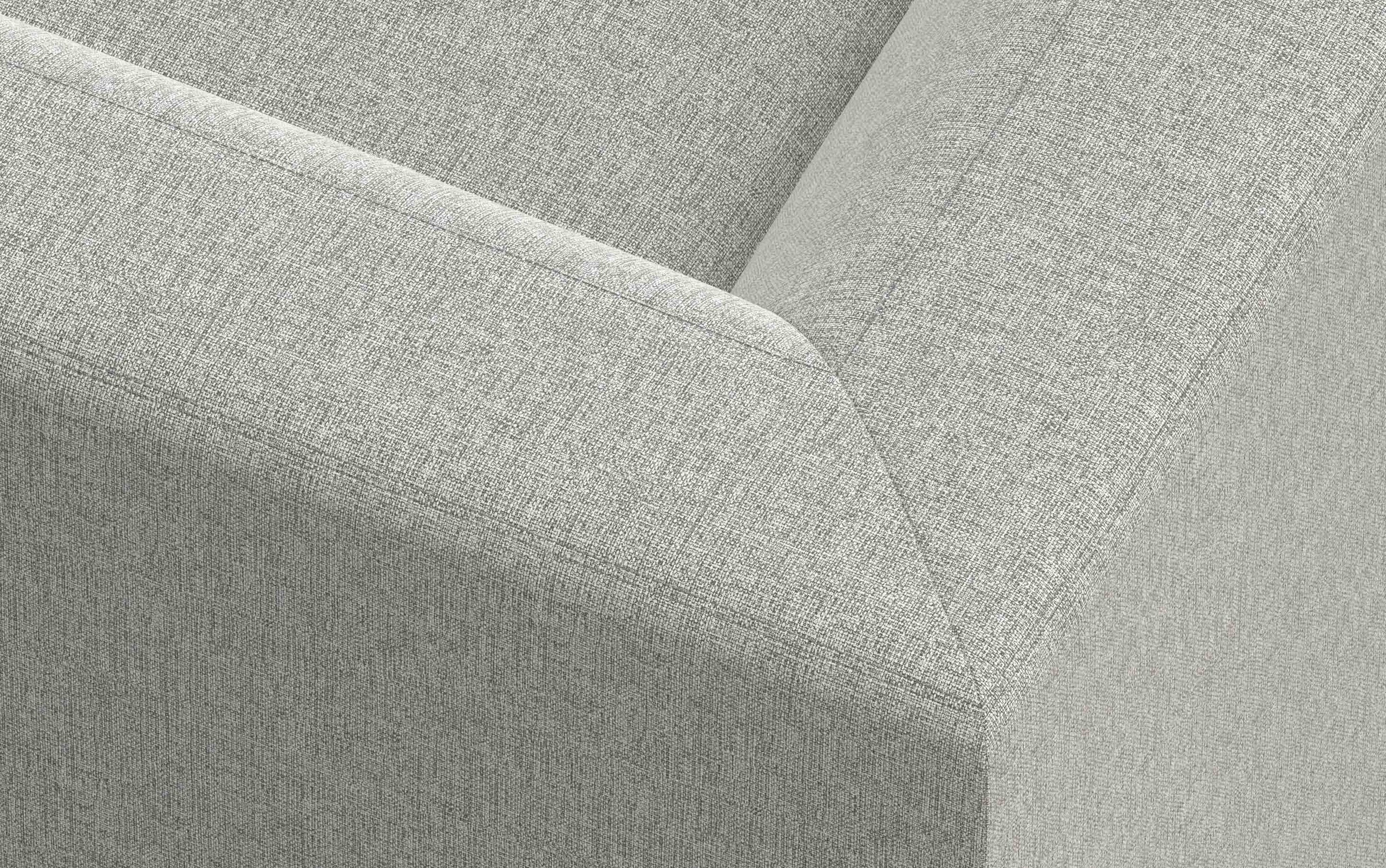 Pale Grey Performance Fabric | Rex U-Shaped Sectional in Performance Fabric