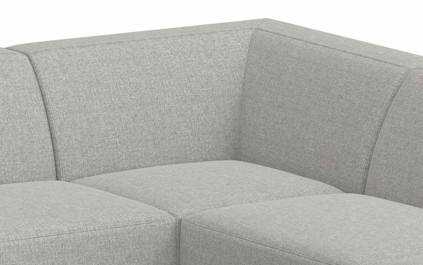 Pale Grey Performance Fabric | Rex U-Shaped Sectional in Performance Fabric