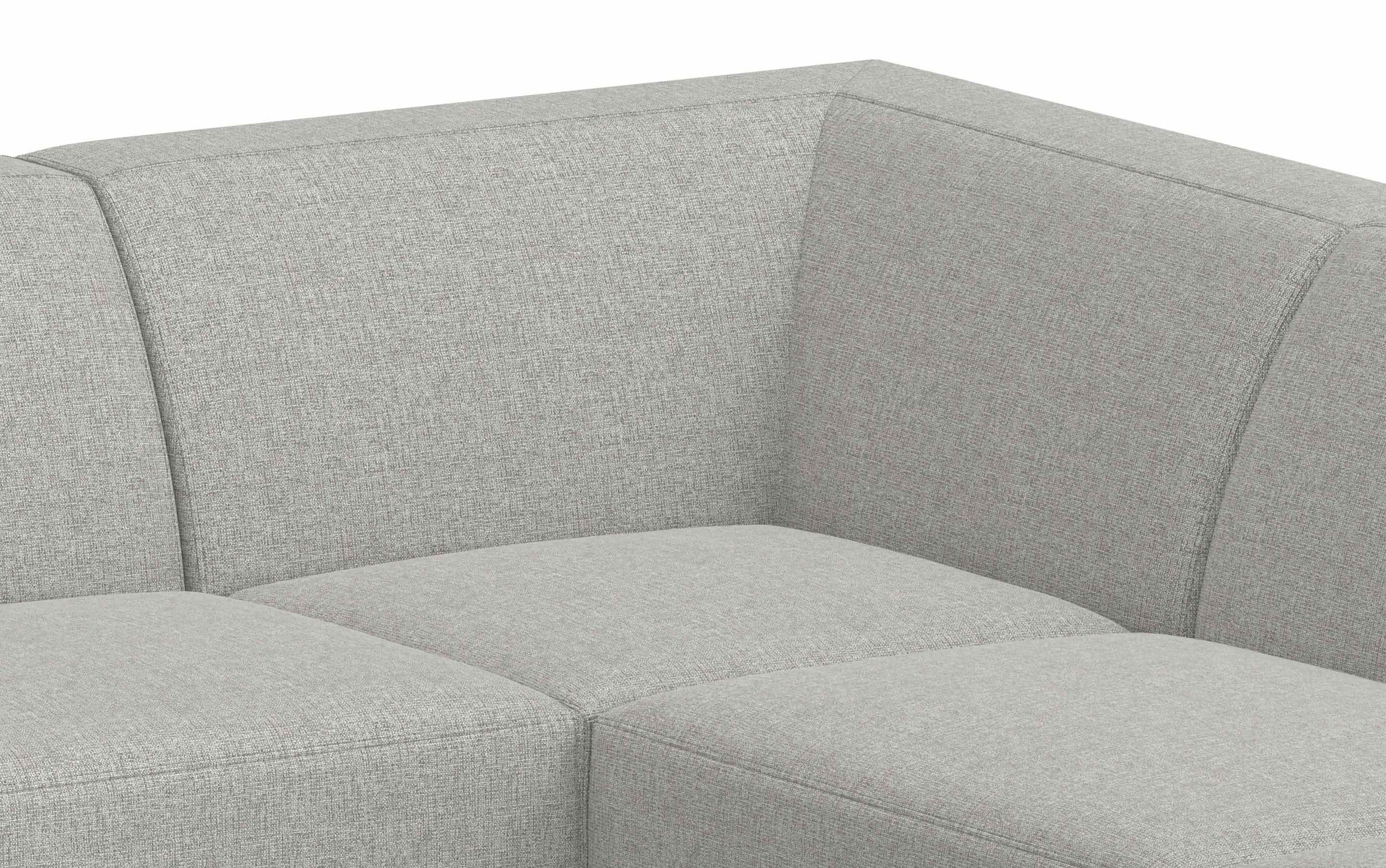 Pale Grey Performance Fabric | Rex U-Shaped Sectional in Performance Fabric