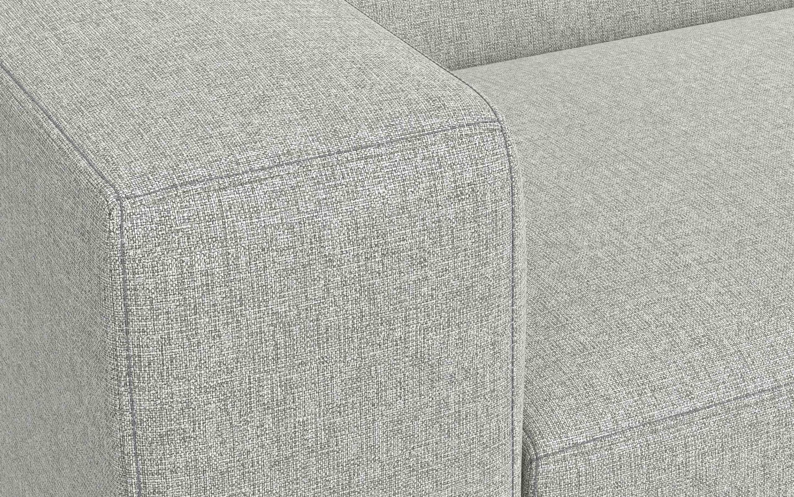Pale Grey Performance Fabric | Rex U-Shaped Sectional in Performance Fabric