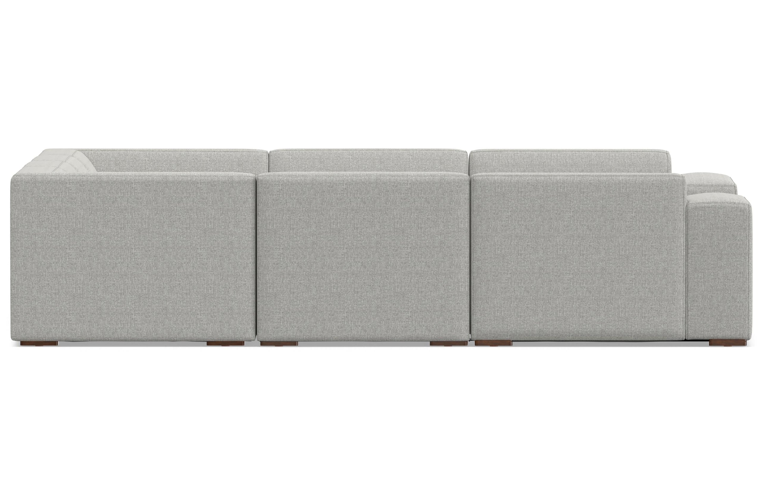 Pale Grey Performance Fabric | Rex U-Shaped Sectional in Performance Fabric