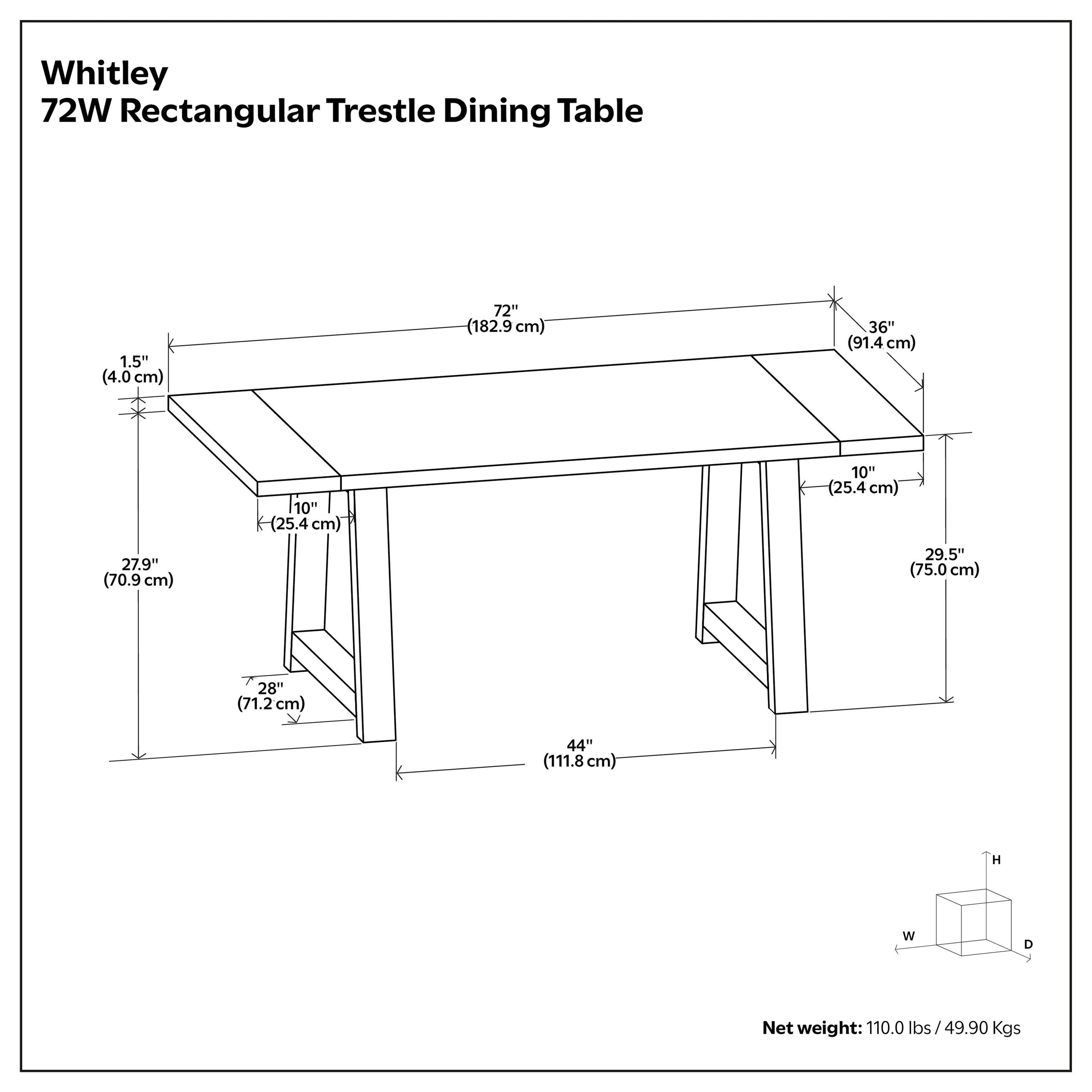 Black | Whitley Dining Table