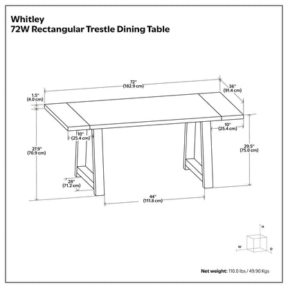 Black | Whitley Dining Table