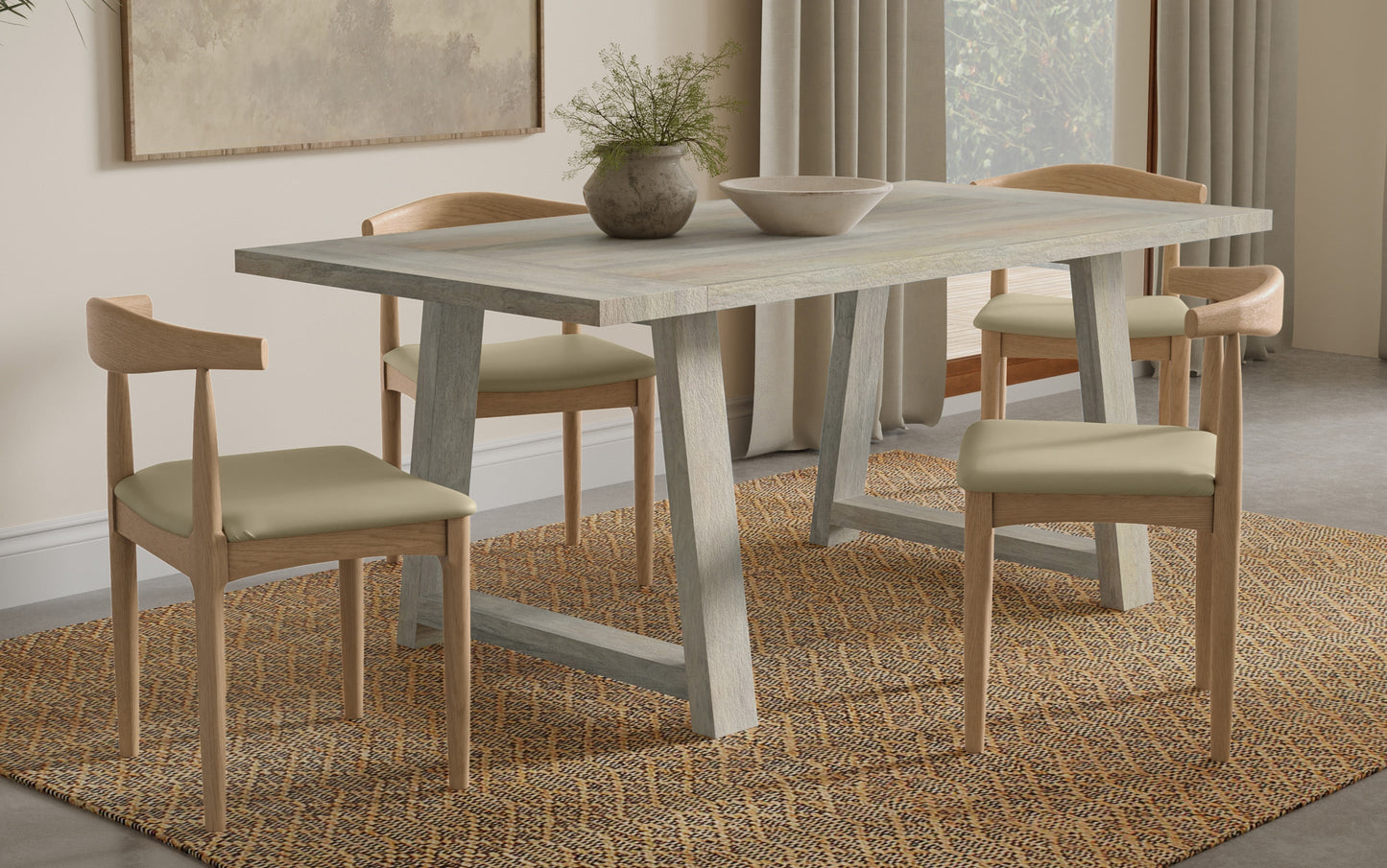 White Wash | Whitley Dining Table