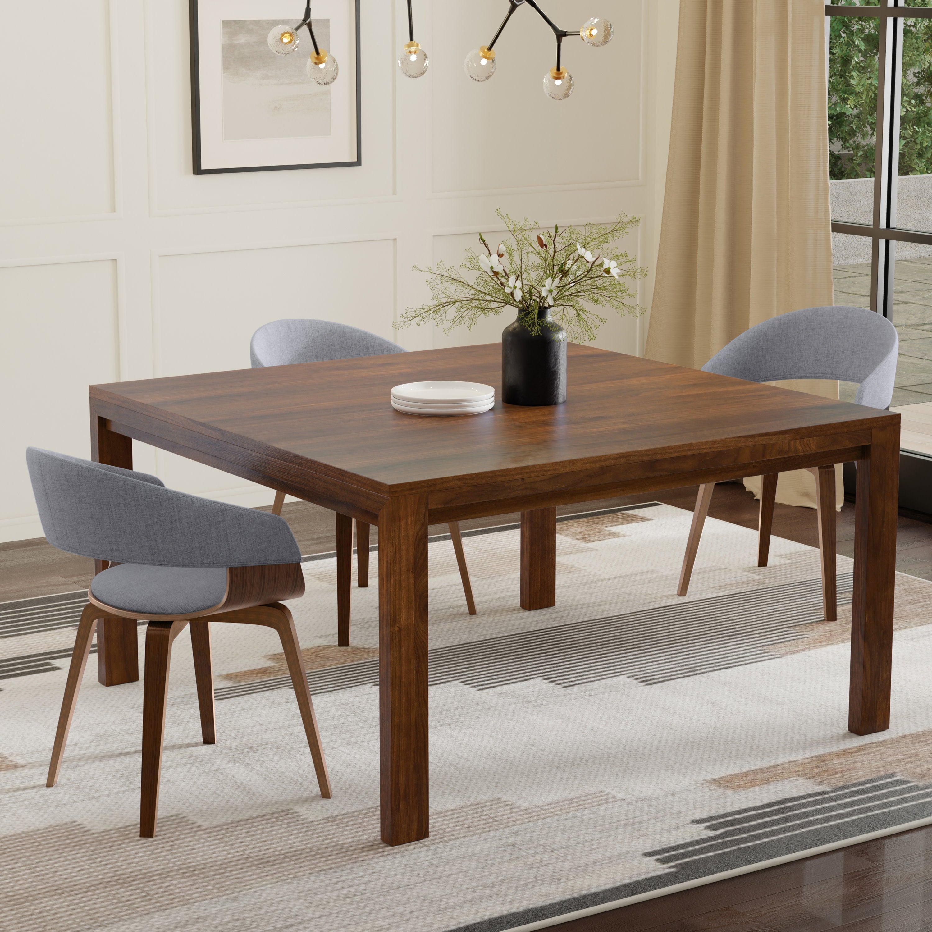 【新品未使用】Fallworks mini table walnut Abbott Walnut Small Dining Table | MidinMod |