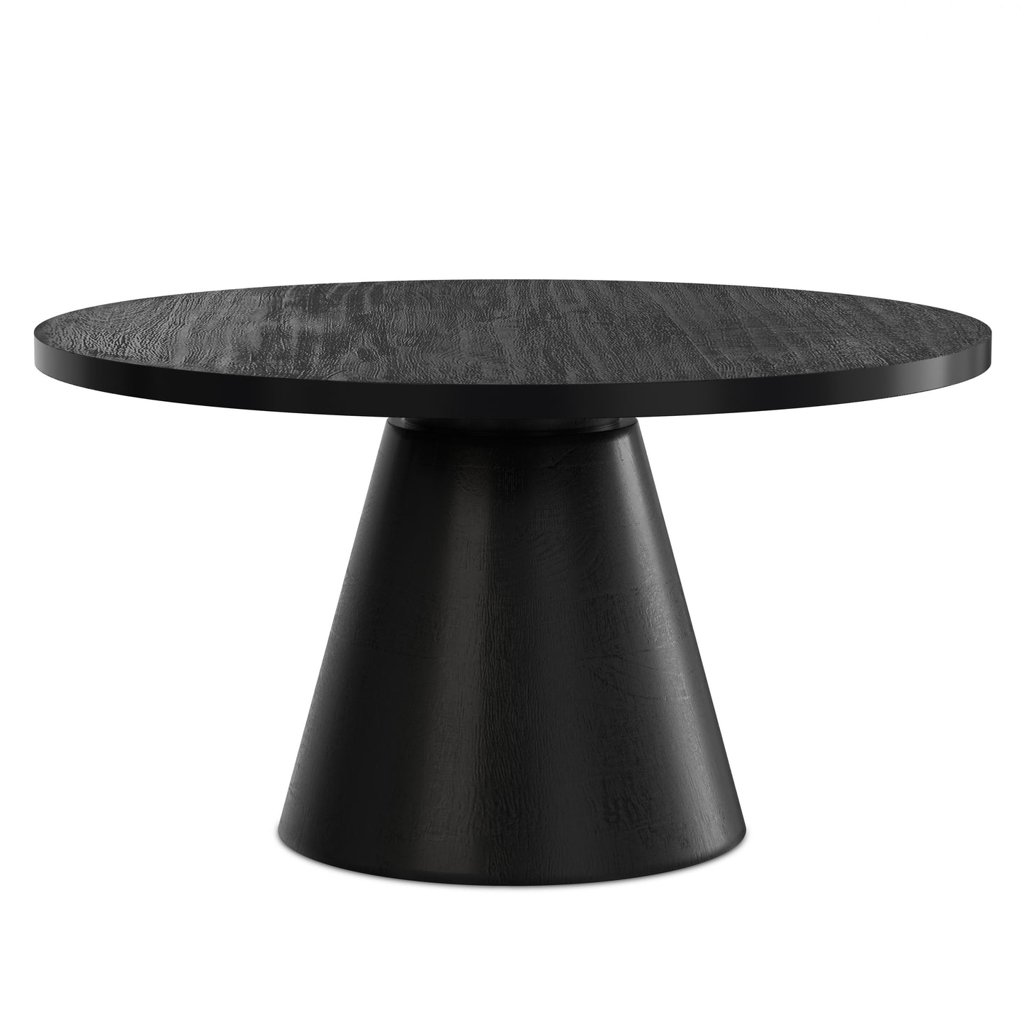 Black | Winnie Round Coffee Table in Acacia