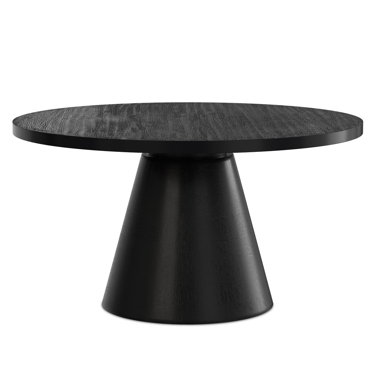 Black | Winnie Round Coffee Table in Acacia