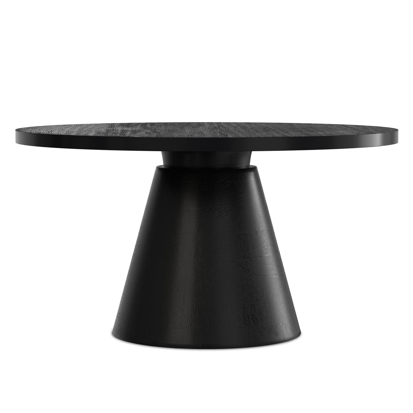 Black | Winnie Round Coffee Table in Acacia
