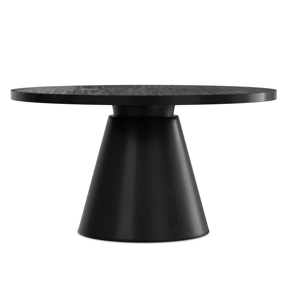 Black | Winnie Round Coffee Table in Acacia