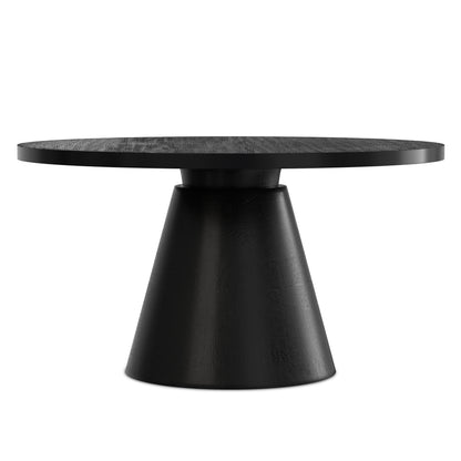 Black | Winnie Round Coffee Table in Acacia