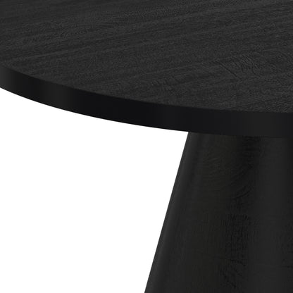 Black | Winnie Round Coffee Table in Acacia