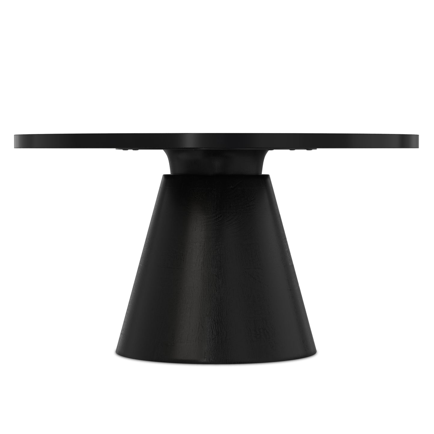 Black | Winnie Round Coffee Table in Acacia