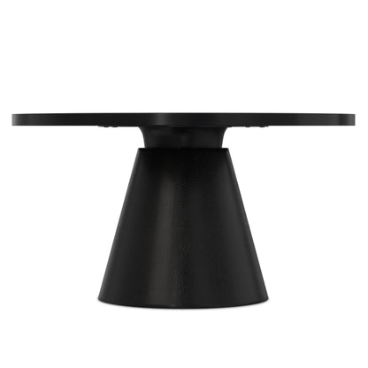 Black | Winnie Round Coffee Table in Acacia