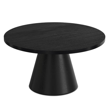 Black | Winnie Round Coffee Table in Acacia