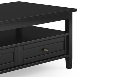 Black | Warm Shaker 48 inch Coffee Table