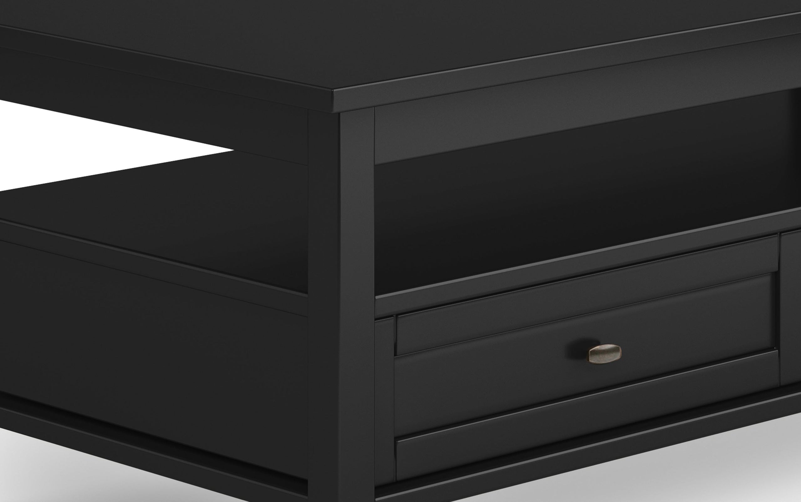 Black | Warm Shaker 48 inch Coffee Table