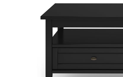 Black | Warm Shaker 48 inch Coffee Table