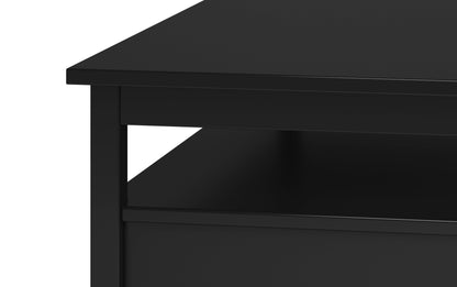 Black | Warm Shaker 48 inch Coffee Table