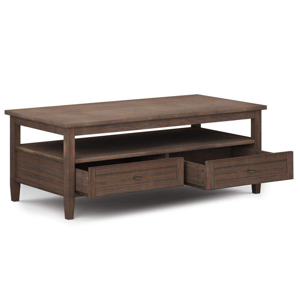 Farmhouse Brown | Warm Shaker 48 inch Coffee Table