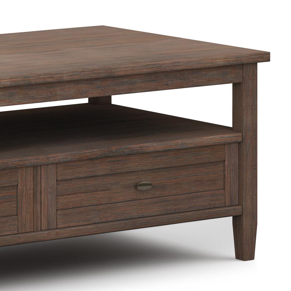 Farmhouse Brown | Warm Shaker 48 inch Coffee Table
