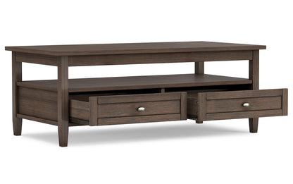 Farmhouse Brown | Warm Shaker Coffee Table