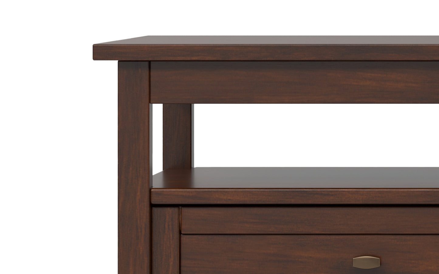 Russet Brown | Warm Shaker 48 inch Coffee Table