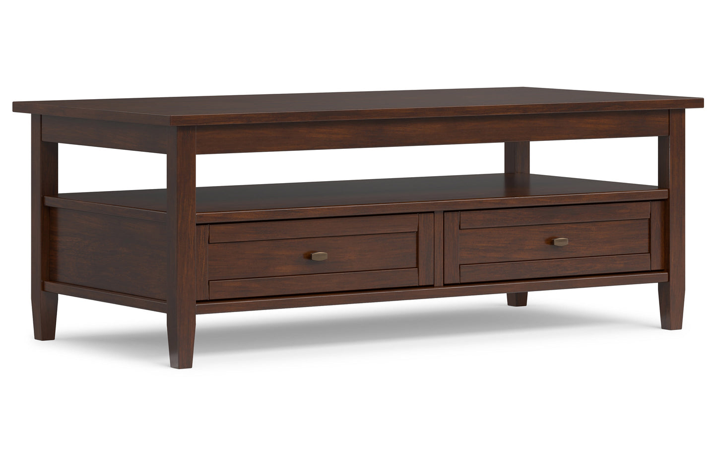 Russet Brown | Warm Shaker 48 inch Coffee Table
