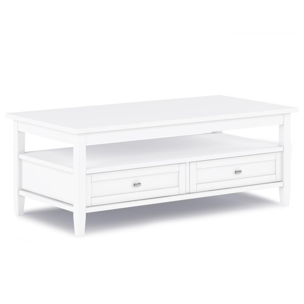 White | Warm Shaker 48 inch Coffee Table
