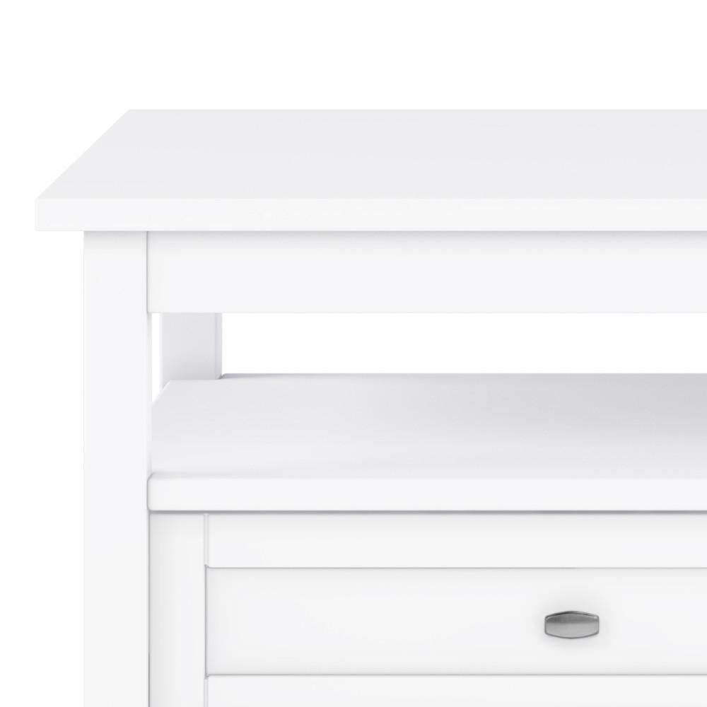 White | Warm Shaker 48 inch Coffee Table