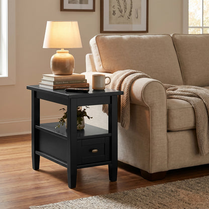 Black | Warm Shaker Narrow End Table