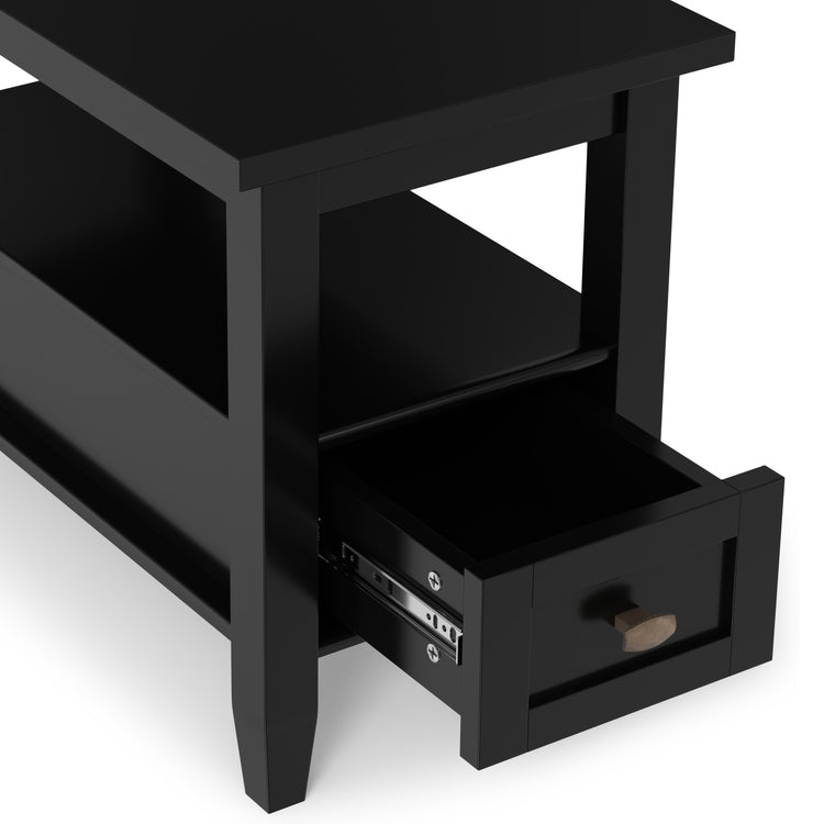 Black | Warm Shaker Narrow End Table