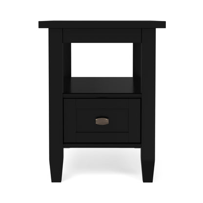Black | Warm Shaker Narrow End Table