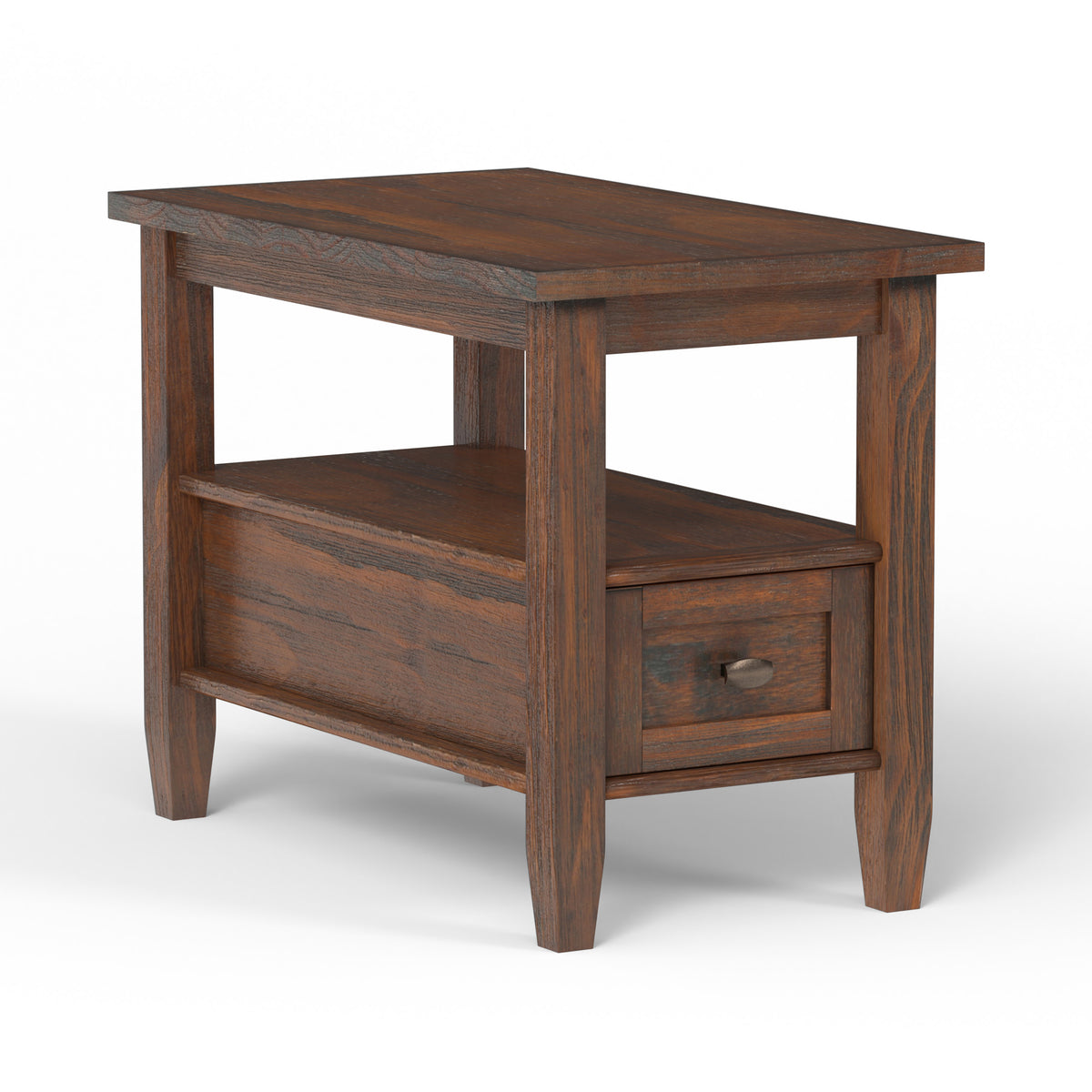 White | Warm Shaker Narrow End Table