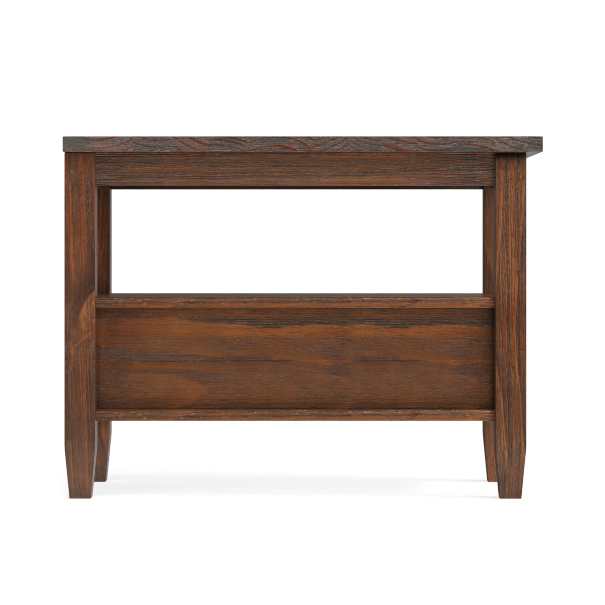 Distressed Charcoal Brown | Warm Shaker Narrow End Table