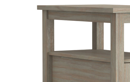 Distressed Grey | Warm Shaker Narrow Side Table
