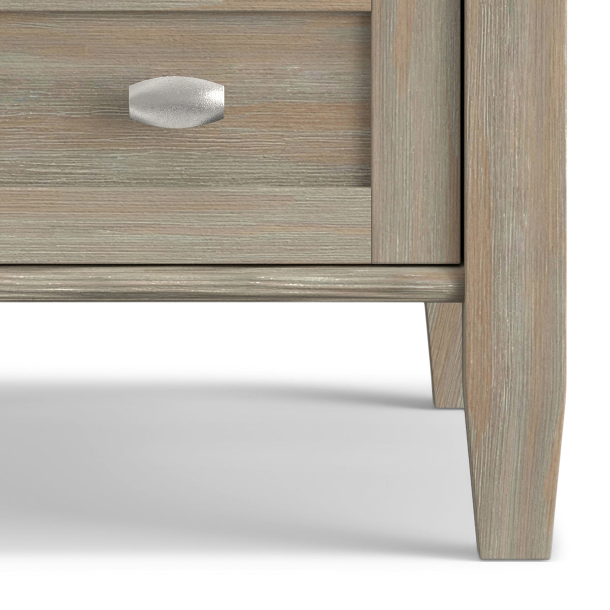 Distressed Grey | Warm Shaker Narrow End Table