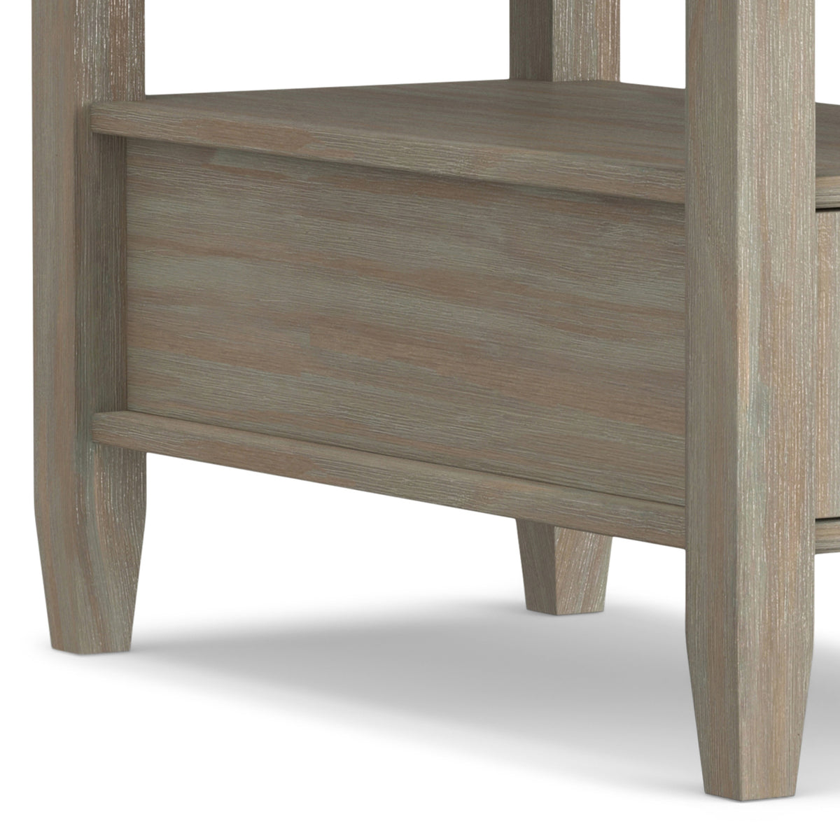 Distressed Grey | Warm Shaker Narrow End Table