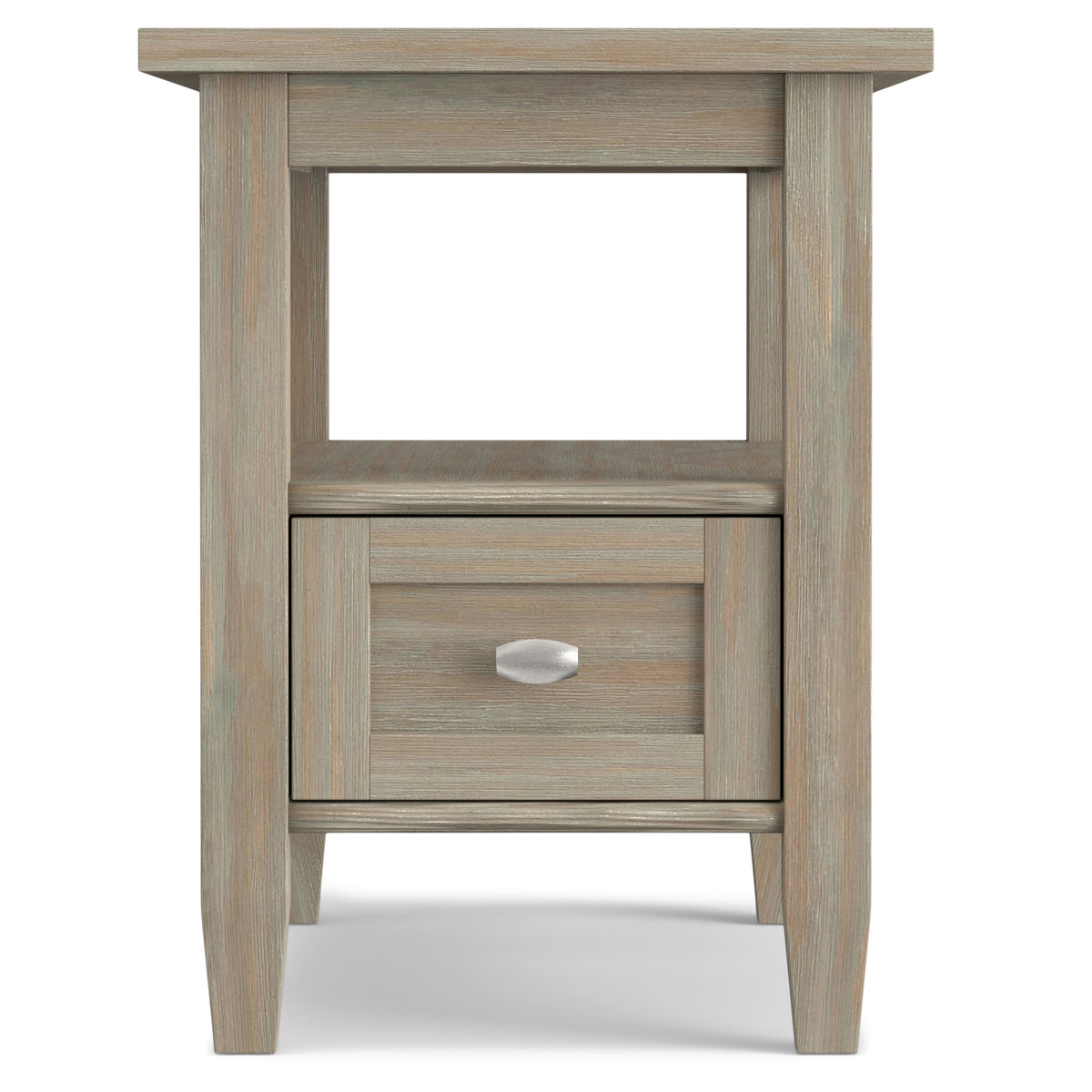 Distressed Grey | Warm Shaker Narrow End Table