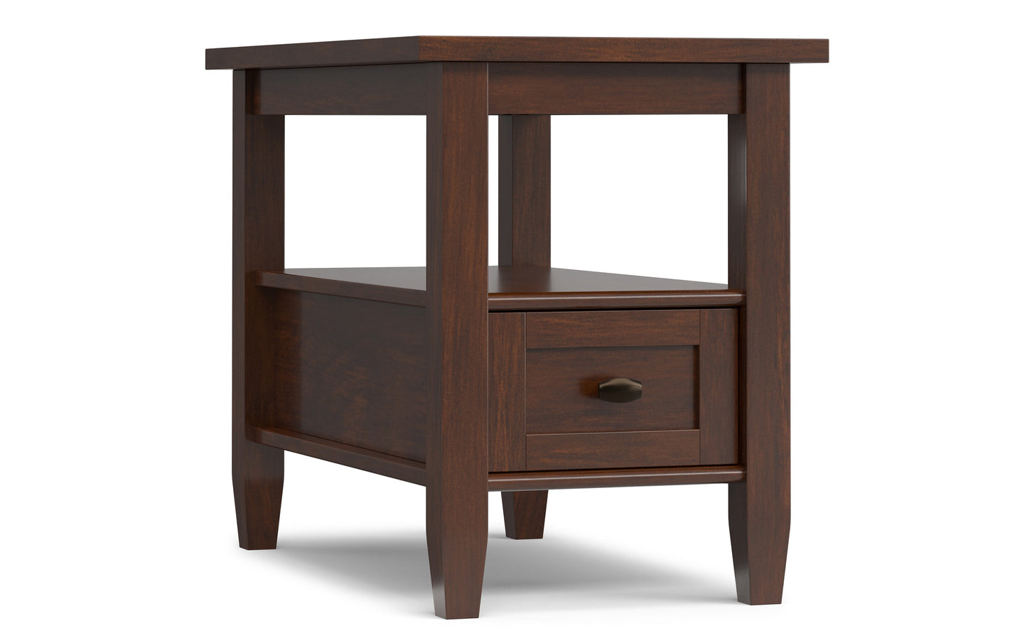 Russet Brown | Warm Shaker Narrow Side Table