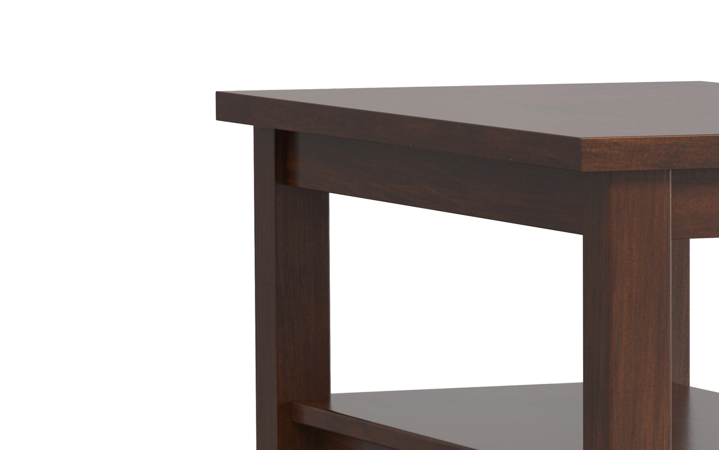 Russet Brown | Warm Shaker Narrow Side Table