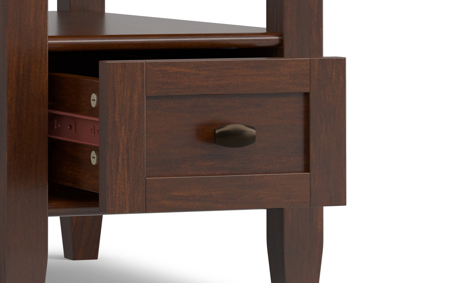 Russet Brown | Warm Shaker Narrow Side Table