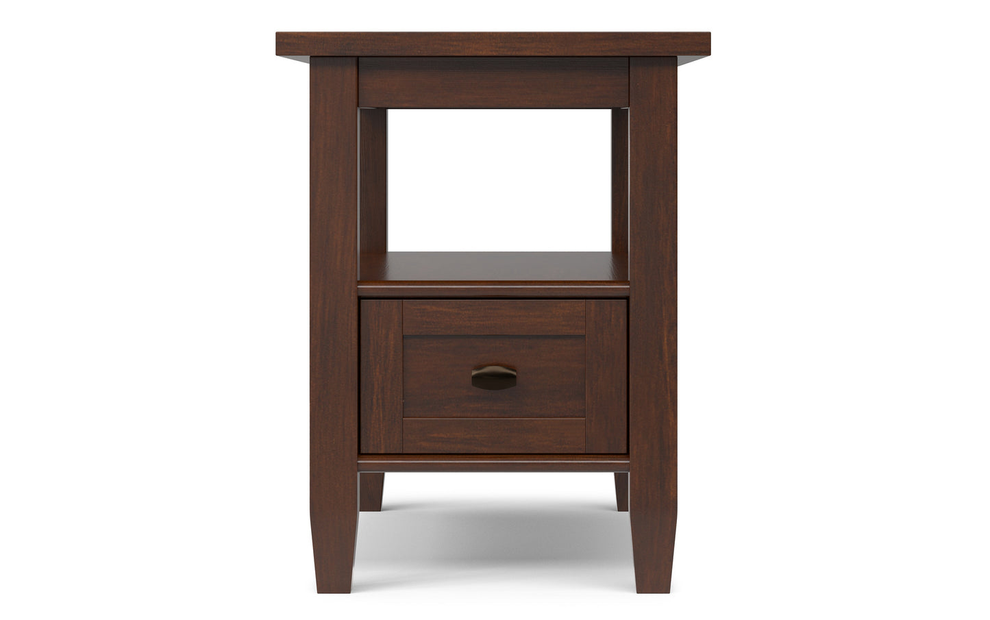 Russet Brown | Warm Shaker Narrow Side Table